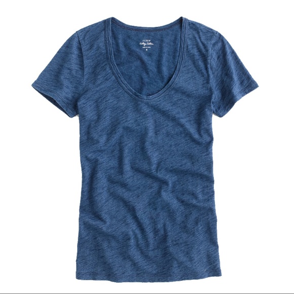 J. Crew Tops - J.Crew vintage cotton tee in indigo, sz M